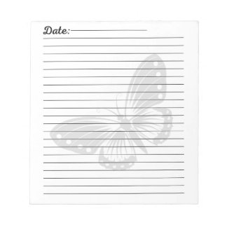 Bloc De Notas Diario de Mariposa Elegante, Regalo para Amantes d