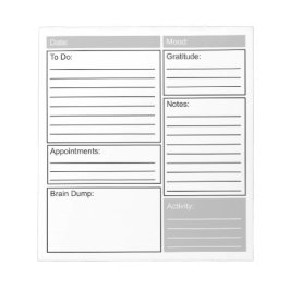 Bloc De Notas Diario diario con lista de tareas pendientes, grat