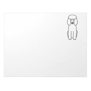 Bloc De Notas Dibujo animado de perro caniche