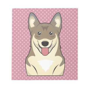Bloc De Notas Dibujo animado de Vallhund del sueco
