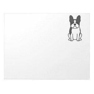 Bloc De Notas Dibujo animado del perro de Boston Terrier