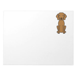 Bloc De Notas Dibujo animado del perro de Vizsla