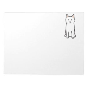 Bloc De Notas Dibujo animado del perro del samoyedo