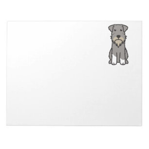 Bloc De Notas Dibujo animado del perro del Schnauzer miniatura