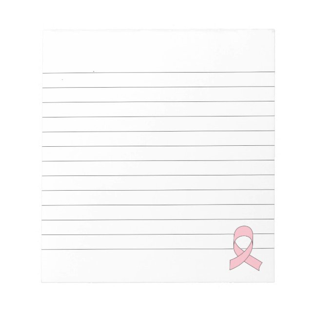 Bloc De Notas Dibujo de cinta rosada en línea (Frente)