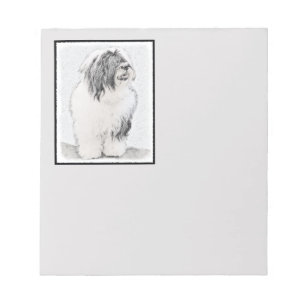 Bloc De Notas Dibujo de color con barba - Arte de perro original
