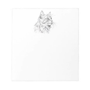 Bloc De Notas Dibujo de gato