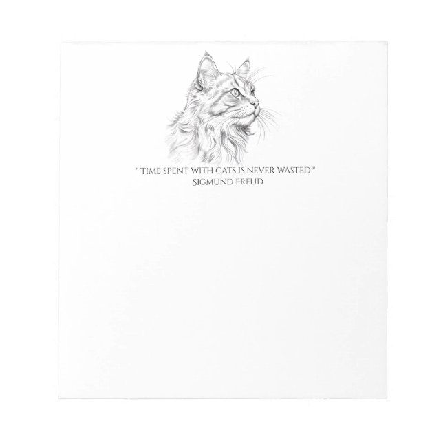 Bloc De Notas Dibujo de gato (Frente)