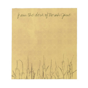 Bloc De Notas Dibujo de lápiz y tinta personalizado