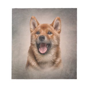 Bloc De Notas Dibujo del perro chiba inu japonés