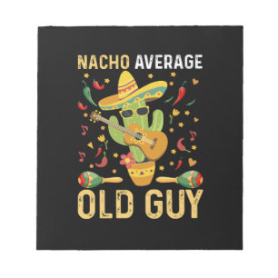 Bloc De Notas Dicho de humor de hombre mayor promedio Nacho