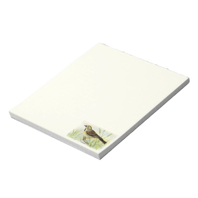 Bloc De Notas Dickcissel Bird Notepad (Lado Izquierdo)