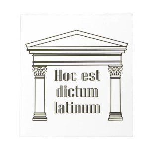 Bloc De Notas Dictum especial latinum - lino gracioso
