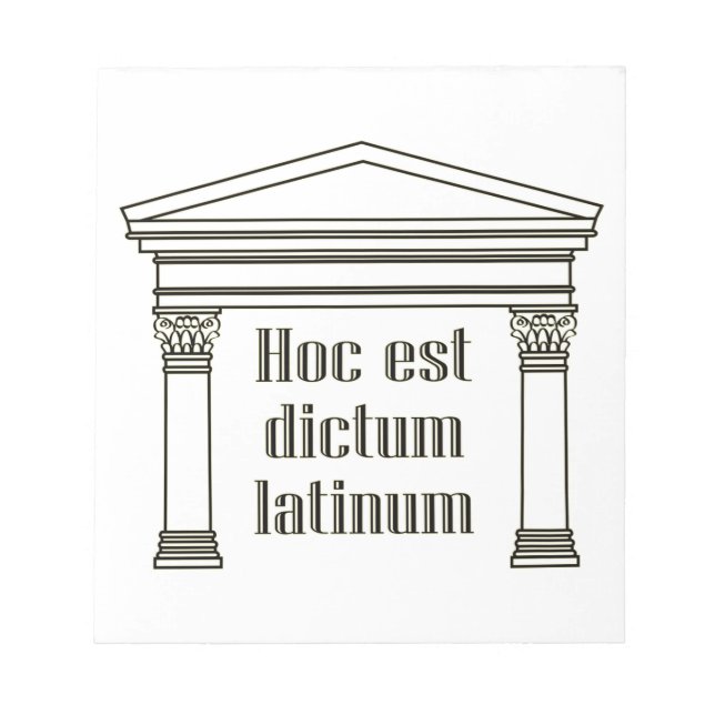 Bloc De Notas Dictum especial latinum - lino gracioso (Frente)