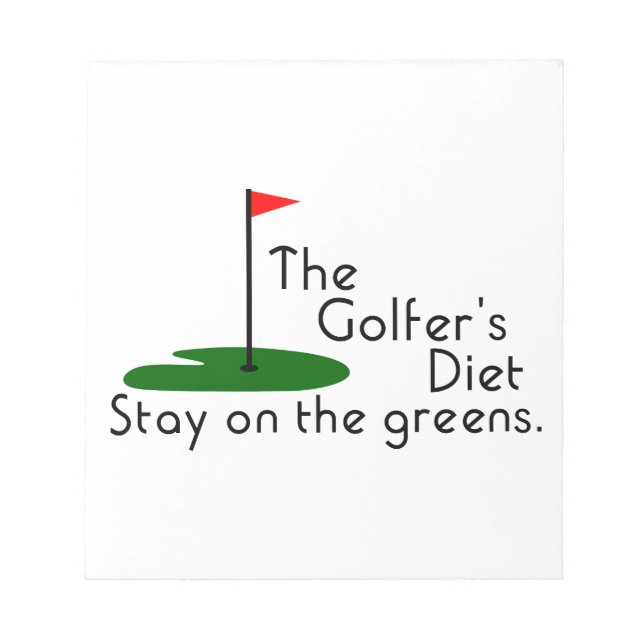 Bloc De Notas Dieta de Golfistas (Frente)