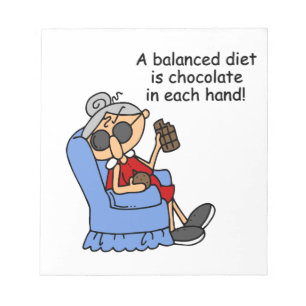 Bloc De Notas Dieta equilibrada de chocolate