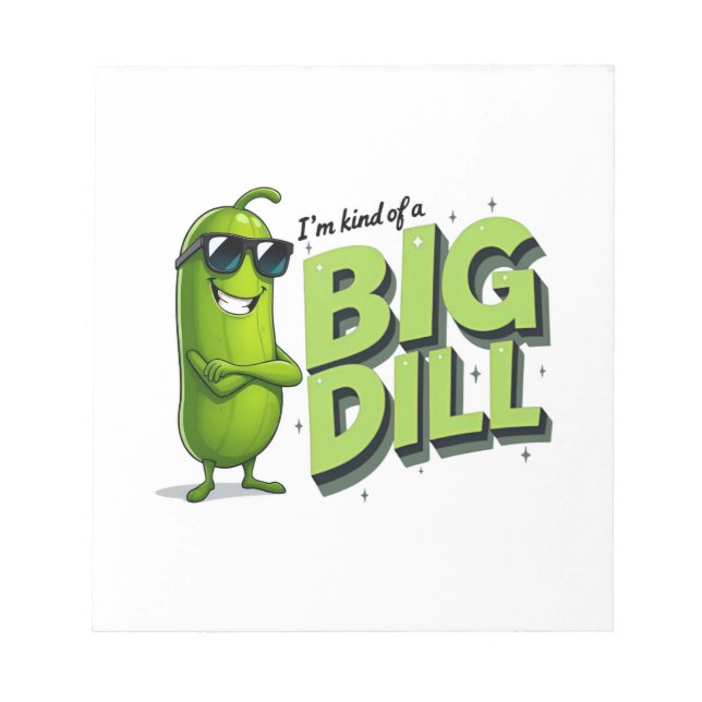 Bloc De Notas Dill Pickles Lovers Gift - Divertidos diseños de P (Frente)