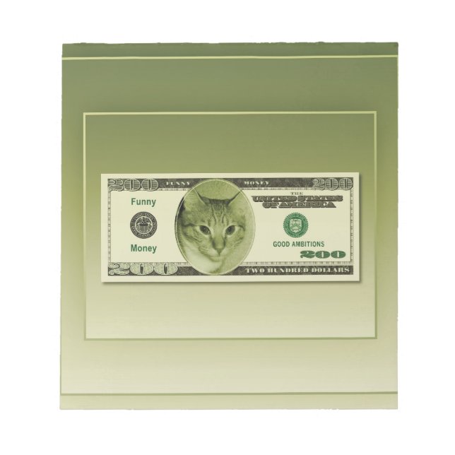 Bloc De Notas Dinero gracioso (Frente)