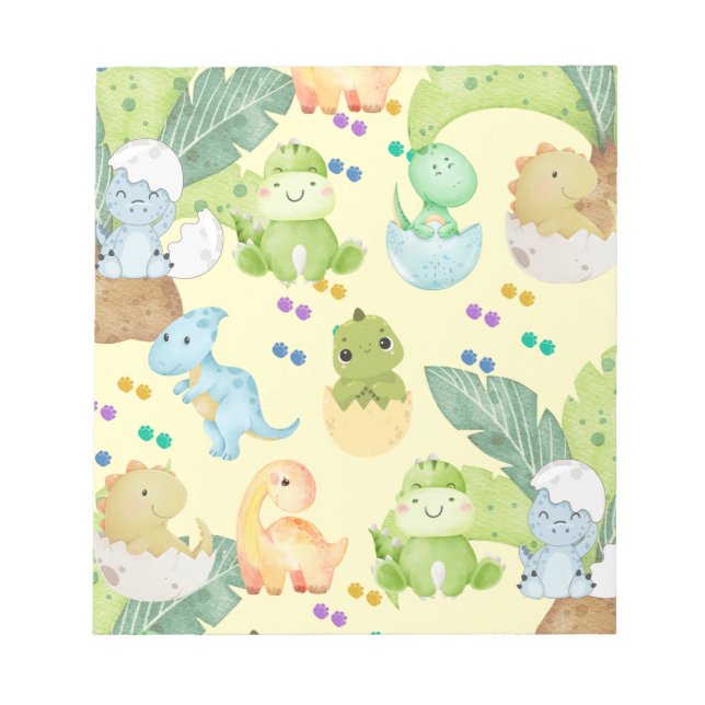 Bloc De Notas Dino Pequeño Adorable (Frente)