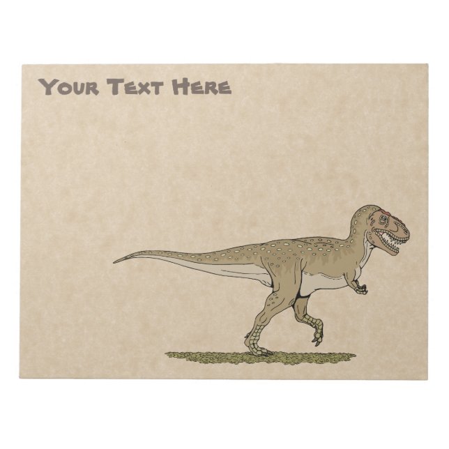 Bloc De Notas Dinosaurio cretáceo Tyrannosaurus rex (Frente)