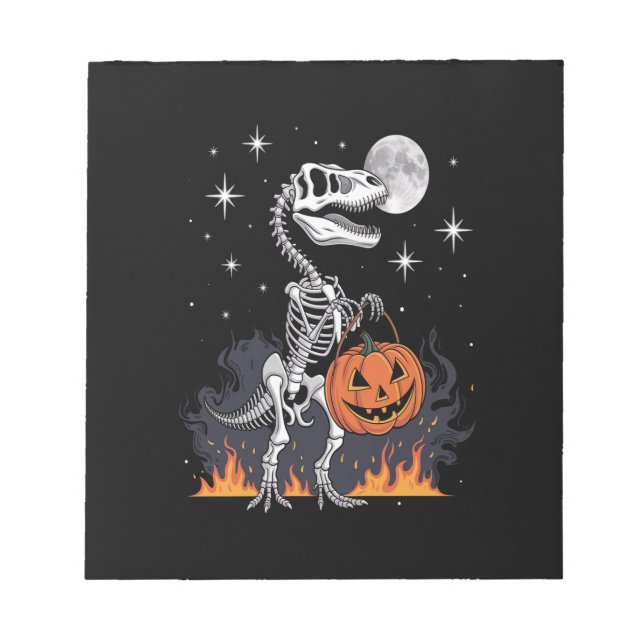 Bloc De Notas Dinosaurio de Halloween Spooky Saurus (Frente)