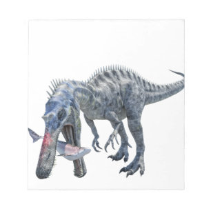 Bloc De Notas Dinosaurio de Suchomimus que come un tiburón