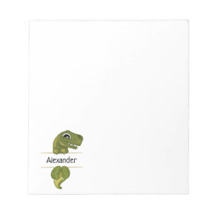 Bloc De Notas Dinosaurio lindo personalizado