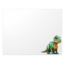 Bloc De Notas Dinosaurio Verde