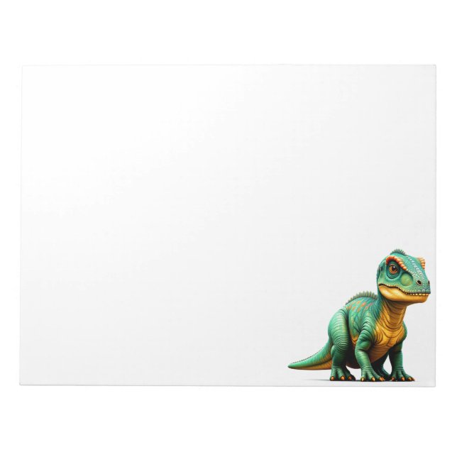 Bloc De Notas Dinosaurio Verde (Frente)