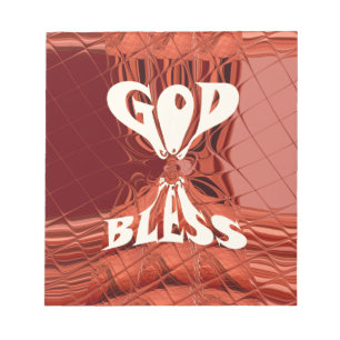 Bloc De Notas Dios bendiga la impresión de arte