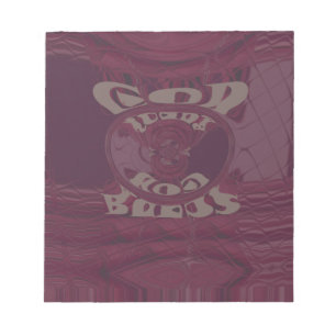 Bloc De Notas Dios te bendiga las jirafas Arte Imprimir/Diseño