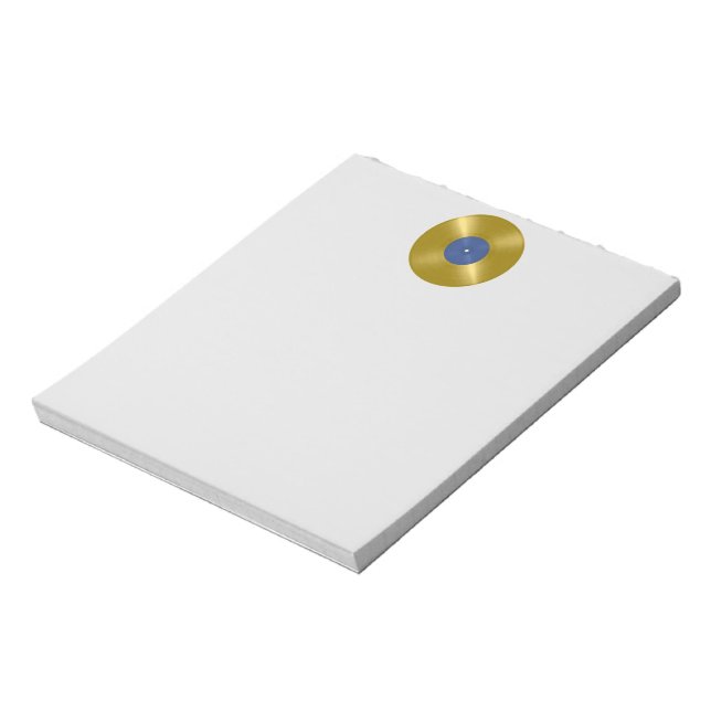 Bloc De Notas Disco de vinilo de oro (Lado Izquierdo)