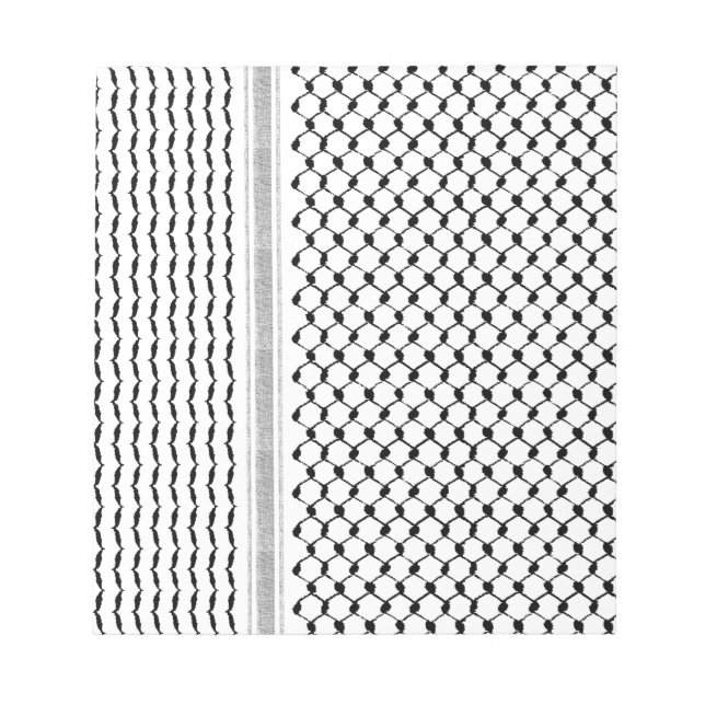 Bloc De Notas Diseñado por el Personalizado Kufiya palestino (Frente)