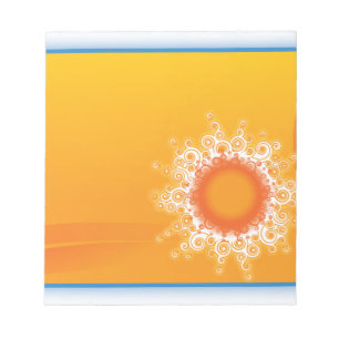 Bloc De Notas Diseño adaptable de la sol rizada