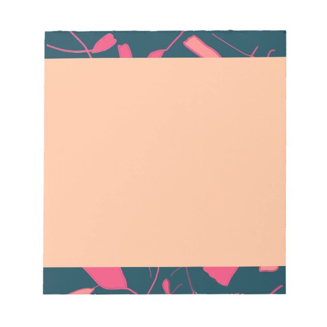 Bloc De Notas Diseño botánico inspirador Notepad (Frente)