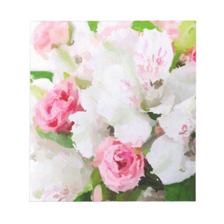 Bloc De Notas Diseño de acuarela floral