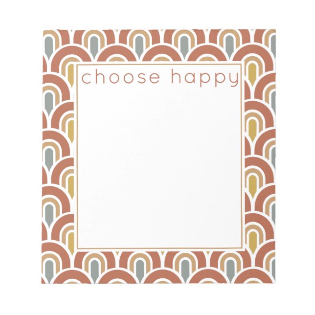 Bloc De Notas Diseño de arcos modernos Notepad (Frente)