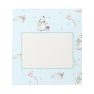 Bloc De Notas Diseño de caja de texto con marco de bola de nieve