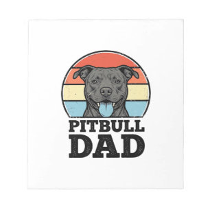 Bloc De Notas Diseño de camiseta de Papá Pitbull amante de los p