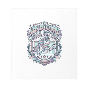 Bloc De Notas Diseño de camiseta gráfica retro de Unicorn Goal G