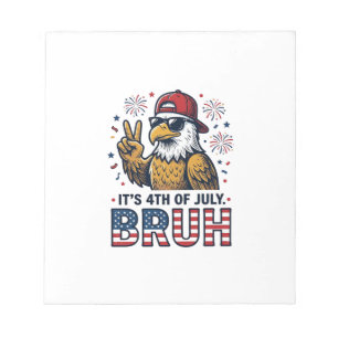 Bloc De Notas Diseño de camiseta patriótica Funny 4th of July Ea