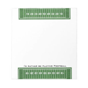 Bloc De Notas Diseño de campo de fútbol