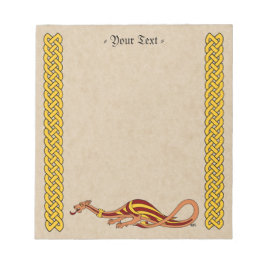 Bloc De Notas Diseño de Dragón Medieval 2015