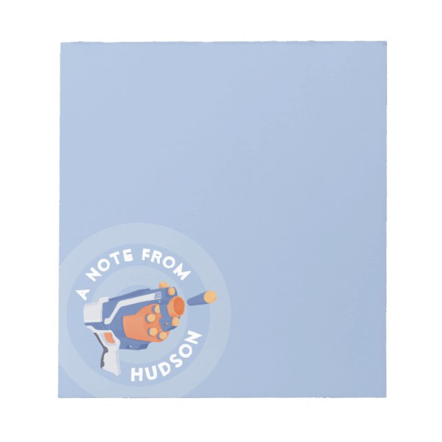 Bloc De Notas Diseño de fiesta de armas de dardo de espuma (Frente)