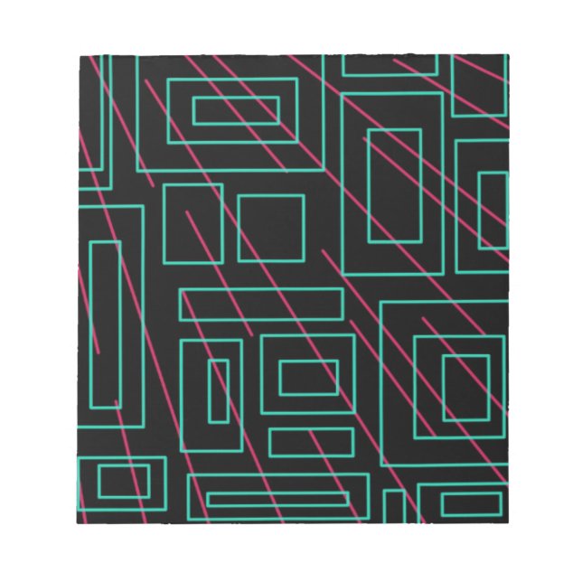 Bloc De Notas diseño de fondo negro (Frente)