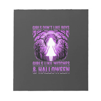 Bloc De Notas Diseño de Halloween Chicas como Brujas