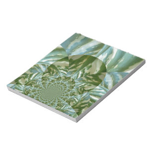 Bloc De Notas Diseño de impresión de arte Eco Green Camo Kaleido