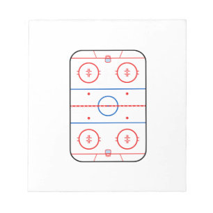 Bloc De Notas Diseño de juego de hockey del diagrama de la pist