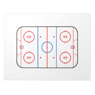 Bloc De Notas Diseño de juego de hockey del diagrama de la pist