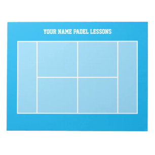 Bloc De Notas Diseño de la línea de la pista de tenis del pasill